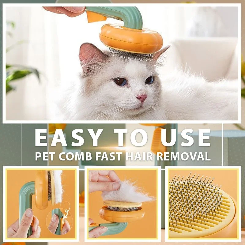 Brush Comb For Pet Grooming Removes Loose Hair